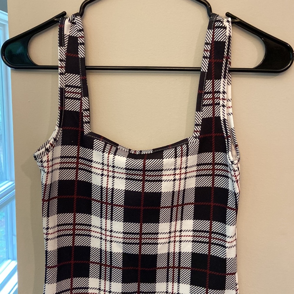Plaid mini dress